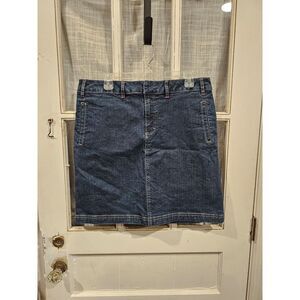 Covington Knee Length Denim‎ Jean Skirt